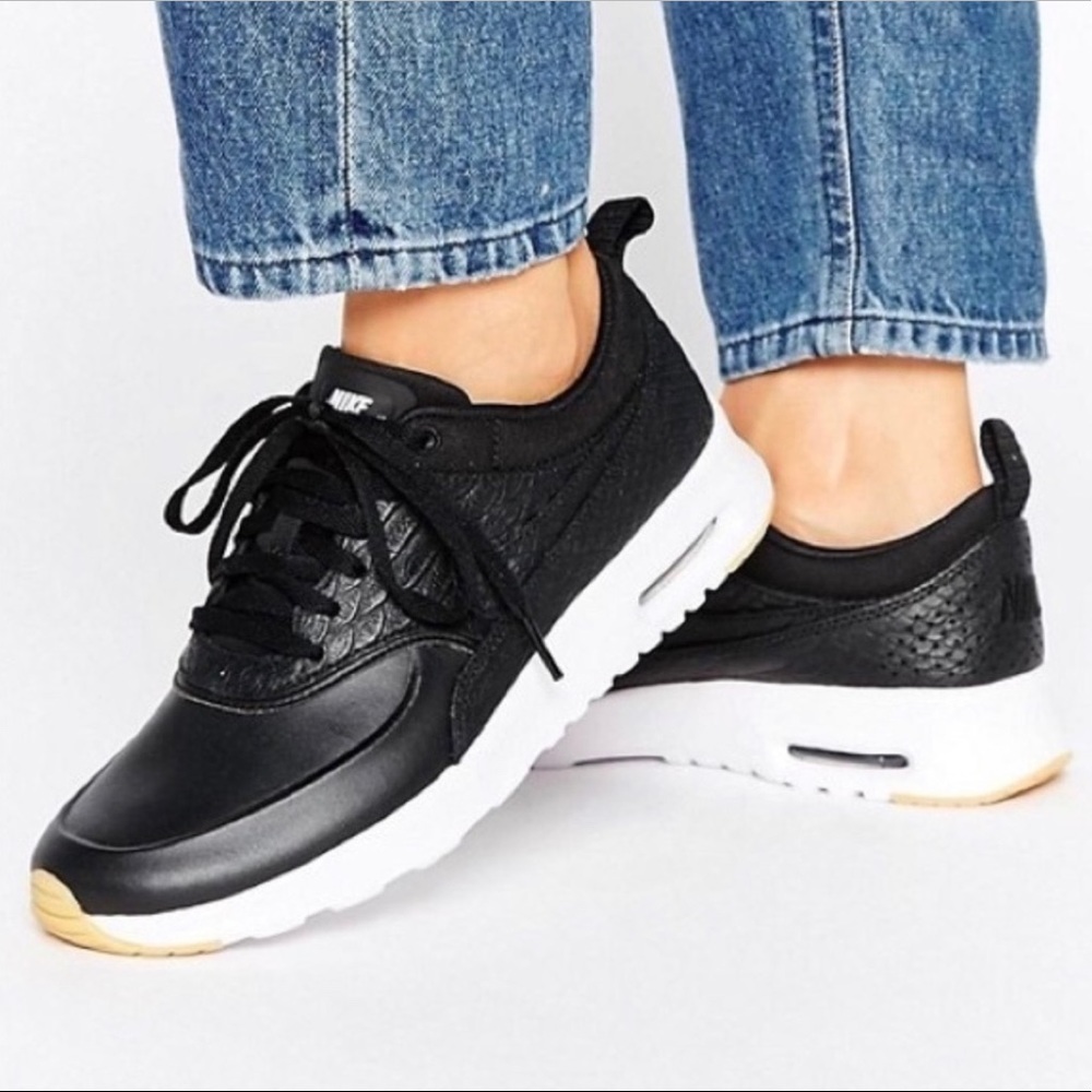 Nike Air Max Thea Leather Snake Print Sneakers